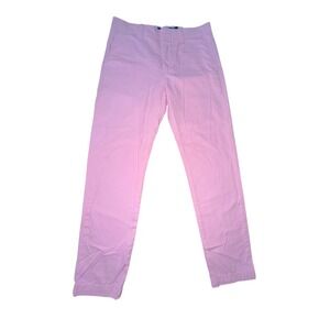 Polo Ralph Lauren Womens Pink Cotton Chino Pants Preppy Straight Leg Size 2